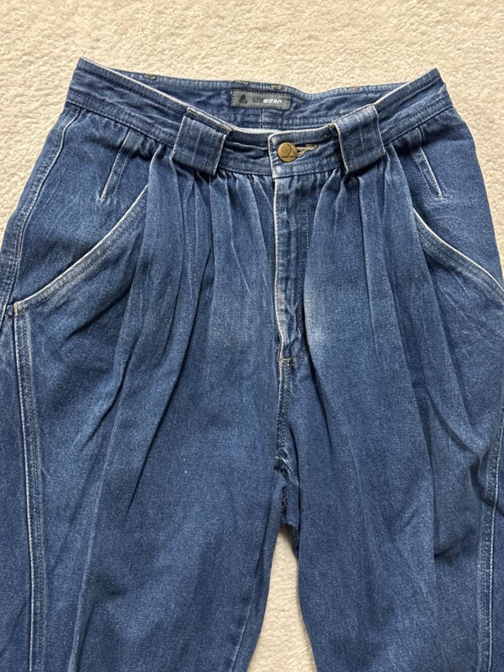 VTG LizWear Jeans Womens 8 Pleated Mom Jeans Liz Claiborne - Picture 2 of 10